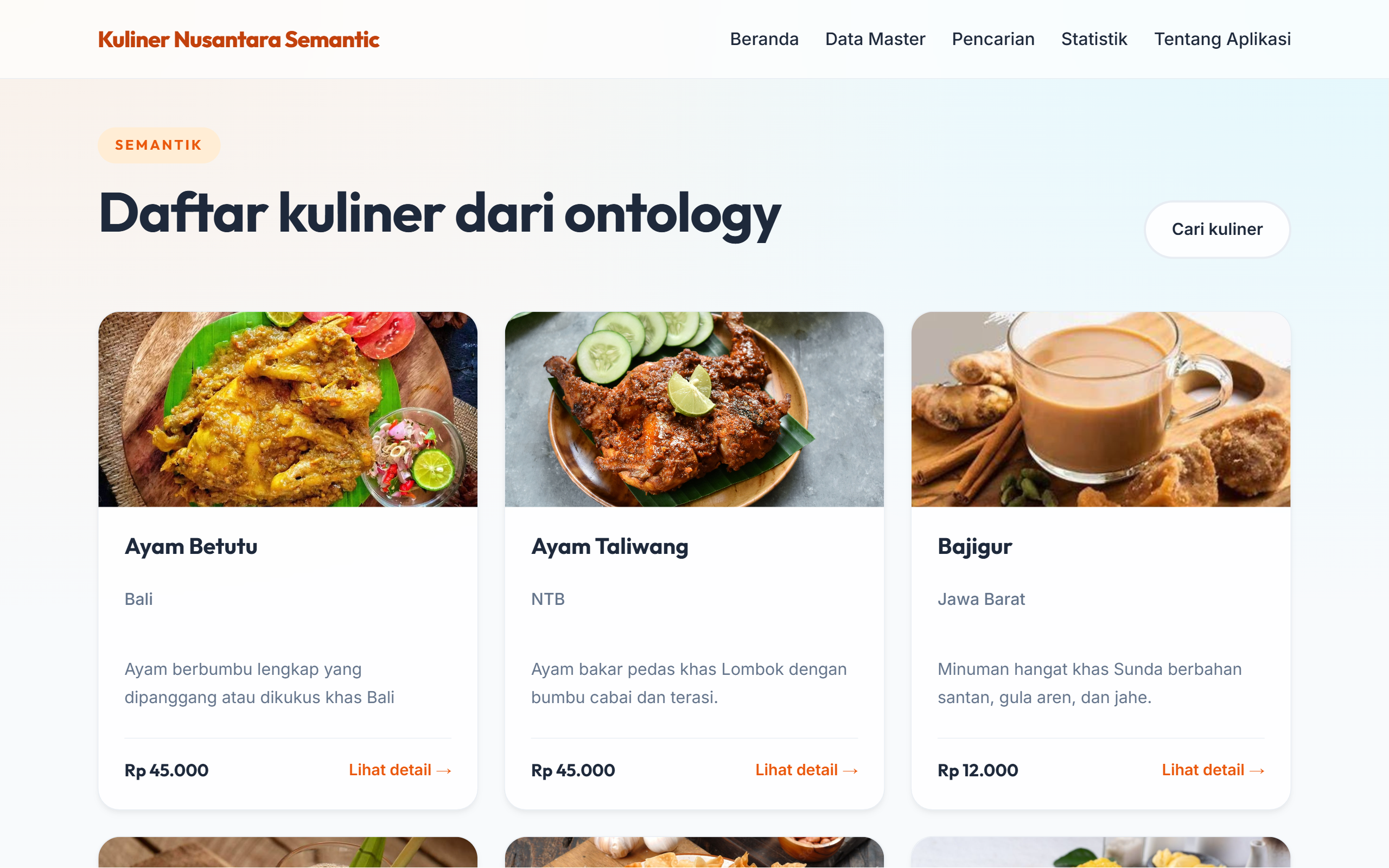 Kuliner Nusantara Semantic gallery 1